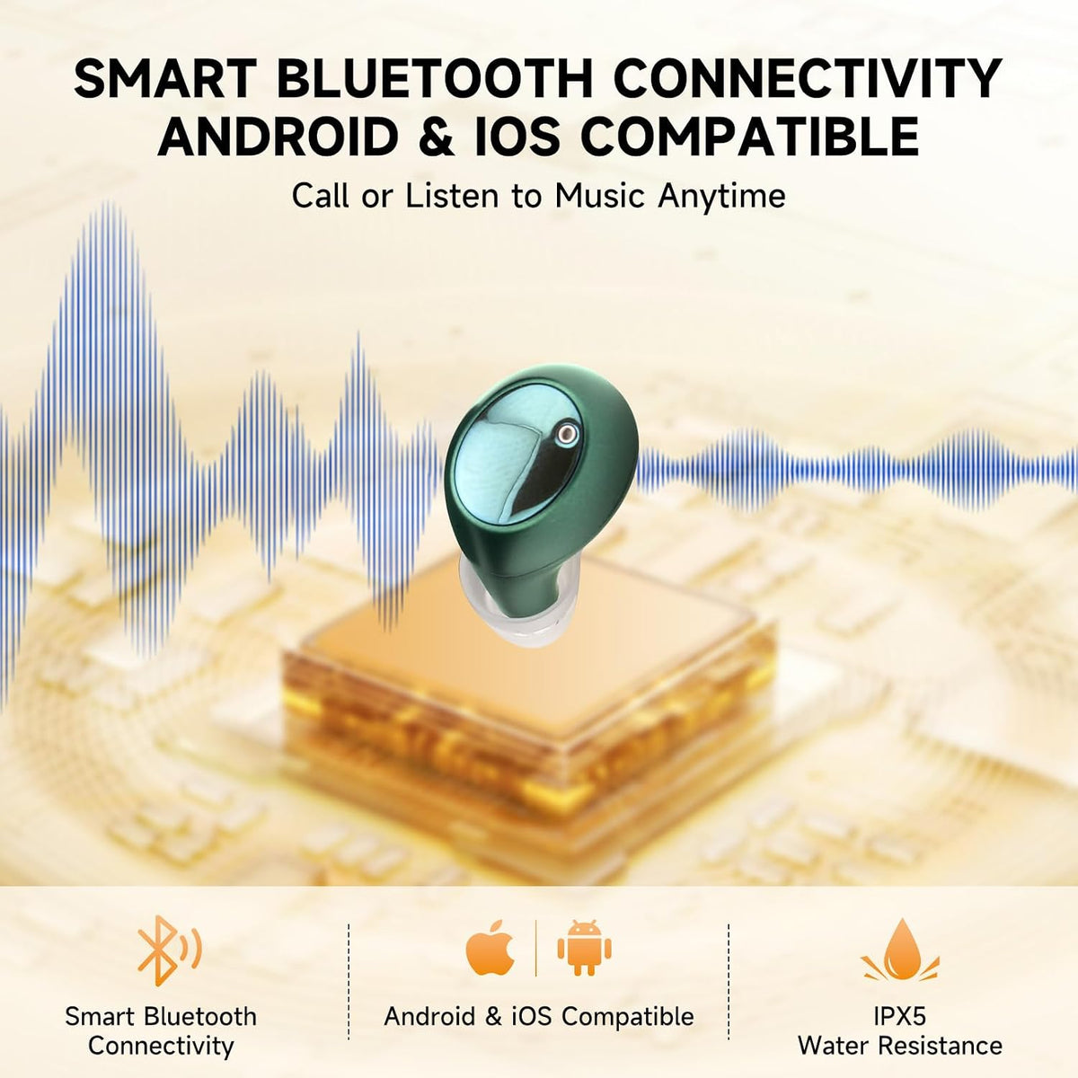 AIR Bluetooth Rechargeable OTC Hearing Aids for Seniors