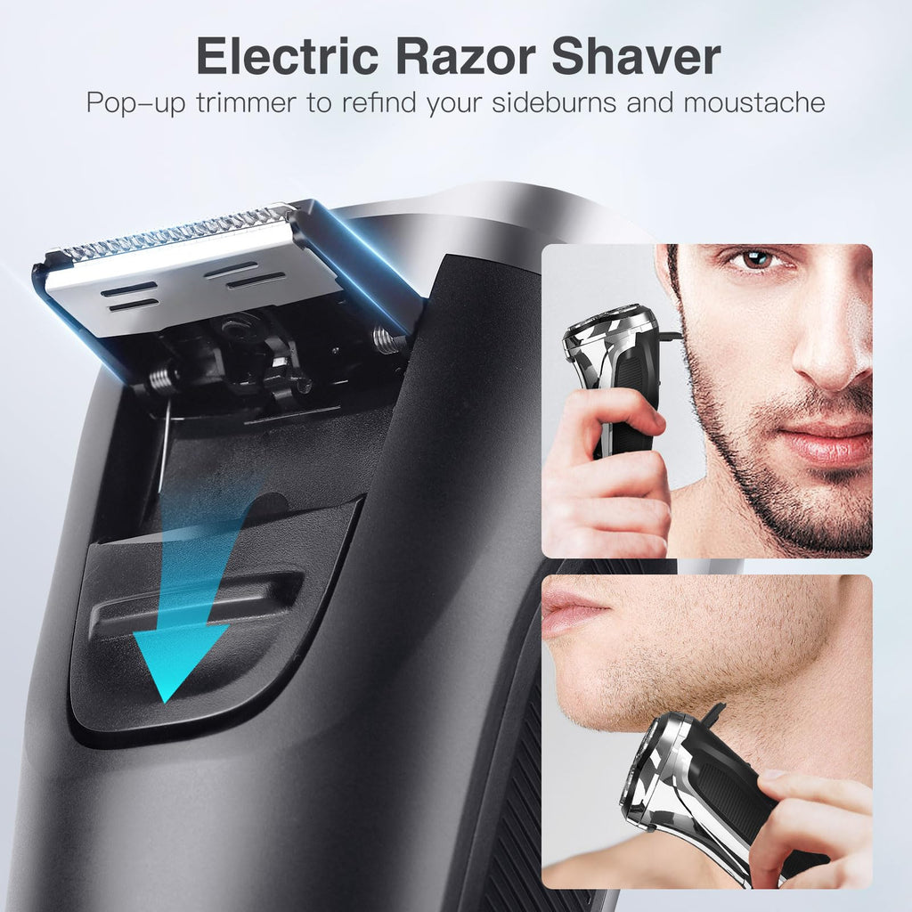 Electric Razor for Men, 9000 RPM Smooth Rotary Shaver