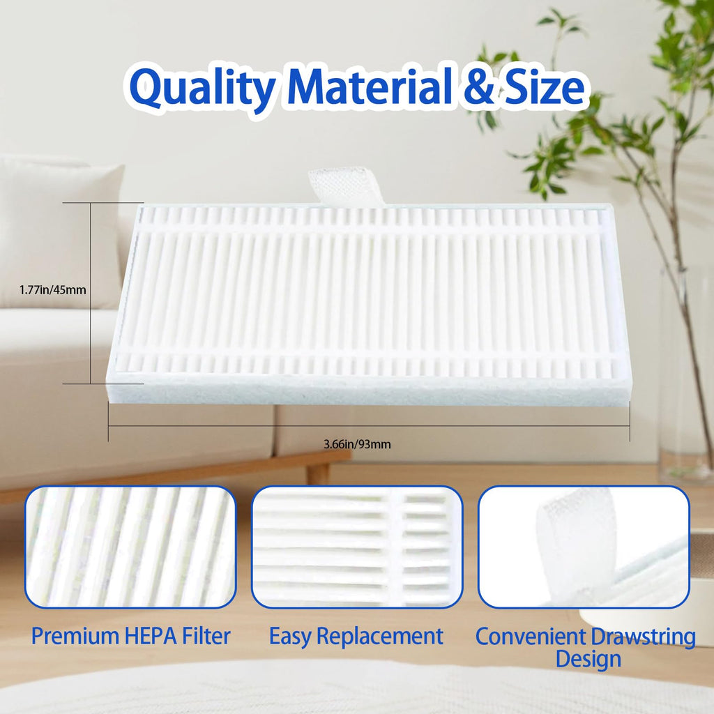 (6 Pack) C10 Replacement HEPA Filters Compatible with Eufy C10 Robot Vacuum, High-Efficiency Filter Accessories Kit