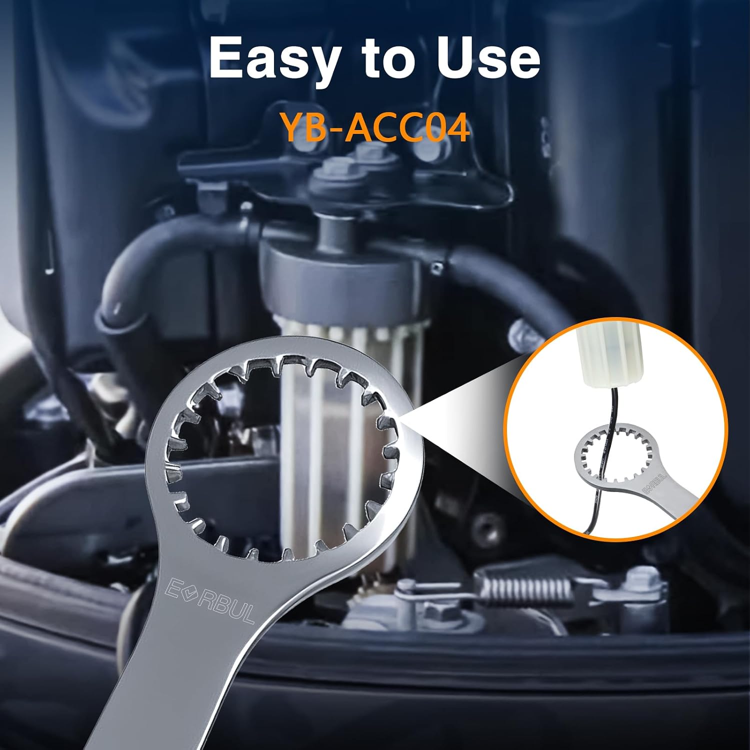 Fuel Filter Water Cup Separator Wrench Tool Compatible with Yamaha 4-Strokes 150 to 350 HP (Serial Number 0406)
