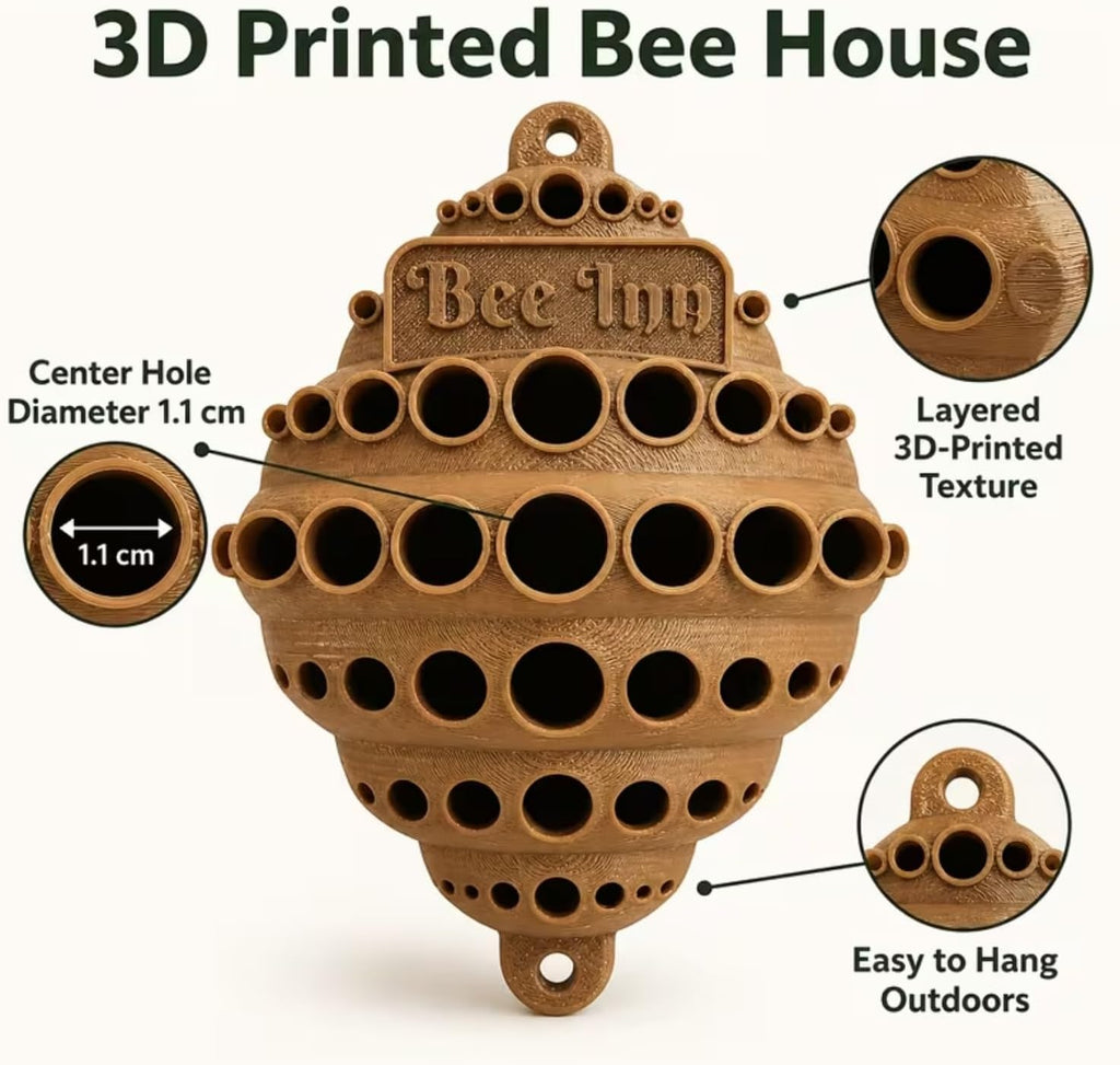 3D Printed Bee Houses for The Garden 2027 New Mason Bee House for Outdoor