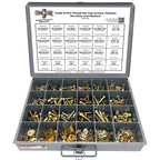 Fine Thread Grade 8 Hex Cap Bolts, Finished Hex Nuts, Washers, Lock Washers Metal Assortment Kit Containing 570+ Pieces!