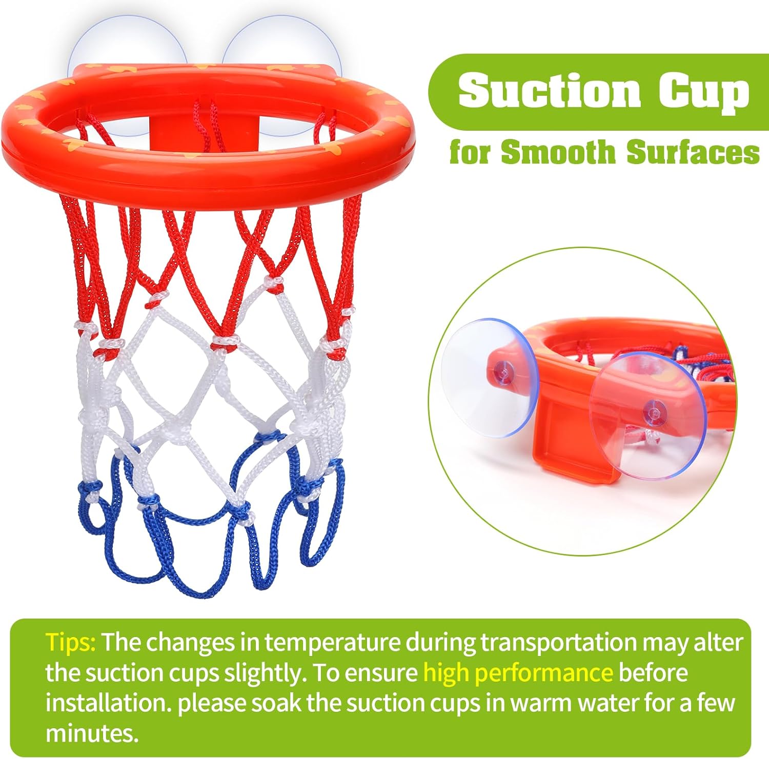Bath Toys - Bathtub Basketball Hoop for Kids Toddlers - Bath Toys Shower Toys for Kids Ages 4-8,Suction Cup