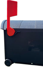 Replacement Mailbox Flag for Rubbermaid and Gibraltar Plastic Mailboxes - Installs Easily Without Any Tools