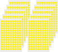 Yellow Round Stickers 1/2 Inch Removable Vinyl Dot Labels 1170 PCS