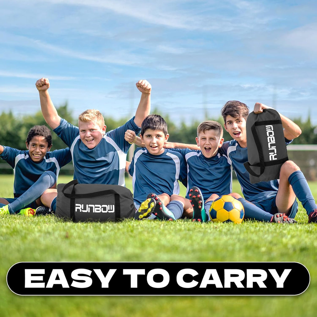 9x5 FT Kids Soccer Goals for Backyard, Portable Soccer Net with Carry Bag | Foldable Frame, Easy Set Up, Indoor and