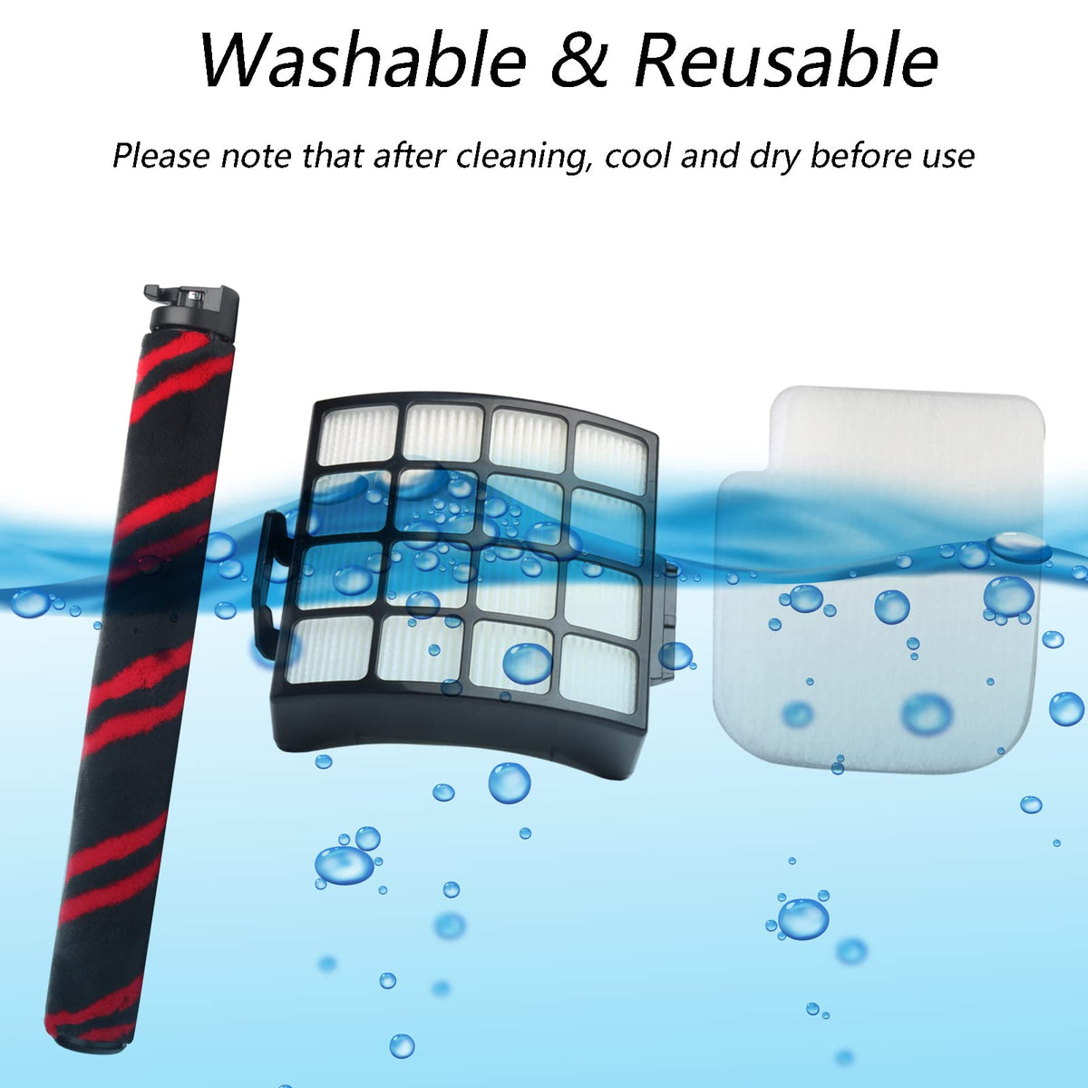 AZ3002 AZ3000 AZ3000W Filter Roller Kit Compatible with Shark Stratos