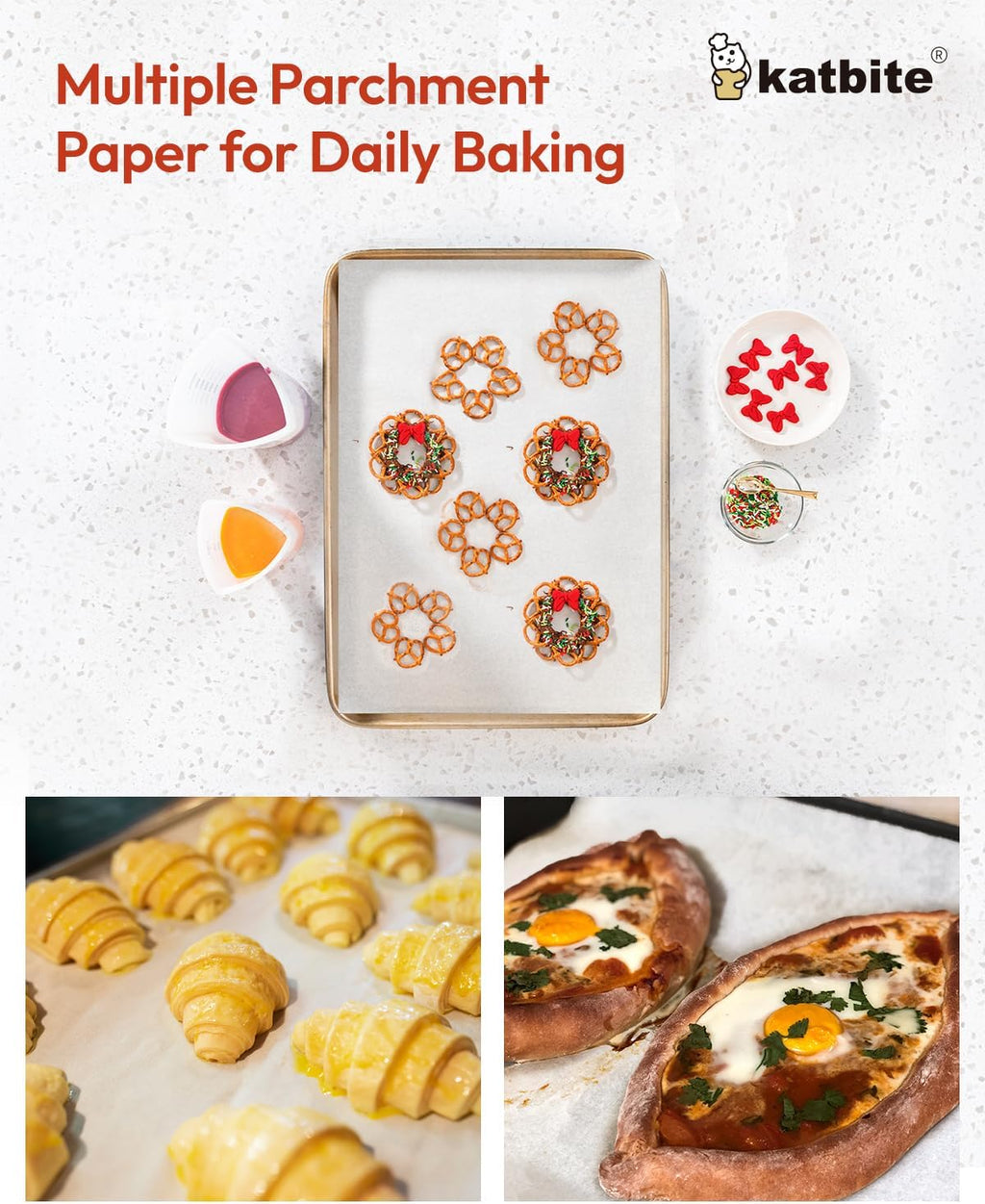 100 Pcs Parchment Paper Baking Sheets, 16x24 Inch, Heavy Duty