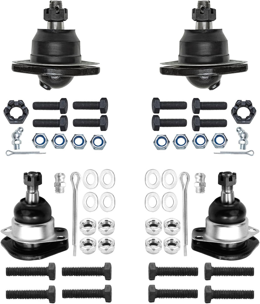 Detroit Axle - 4pc Front Ball Joints for Chevy Blazer S10 GMC Sonoma Jimmy