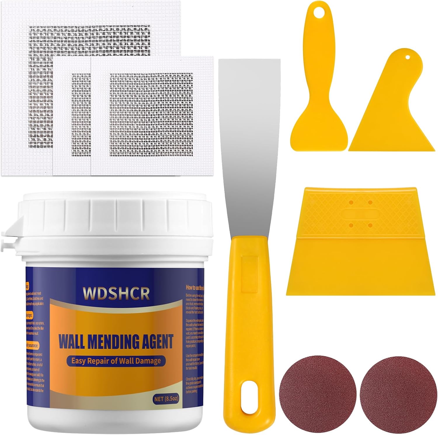 Drywall Repair Kit Drywall Hole Repair Patch Kits Wall Spackle Repair Paste with 8.5OZ White Wall Repair Putty with