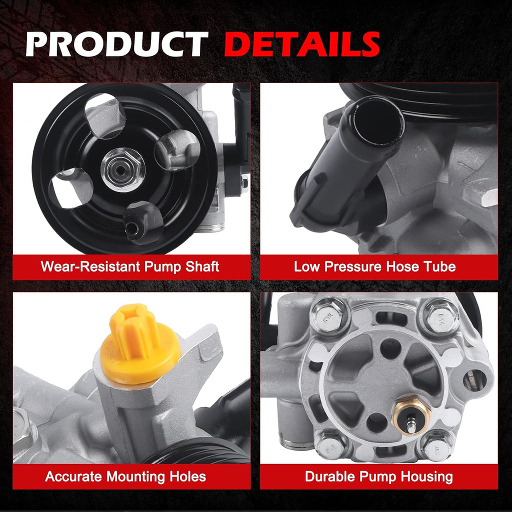 21-5196 Power Steering Pump Fit for 2008-2014 Impreza 2.5L, 2005-2009 Legacy 2.5L, 2005-2009 Outback 2.5L, Power Assist Pump Replace for 21-5196, 96-5196, 990-0766