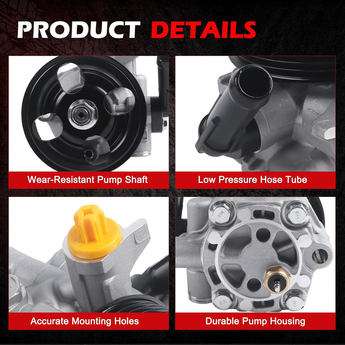 21-5196 Power Steering Pump Fit for 2008-2014 Impreza 2.5L, 2005-2009 Legacy 2.5L, 2005-2009 Outback 2.5L, Power Assist Pump Replace for 21-5196, 96-5196, 990-0766