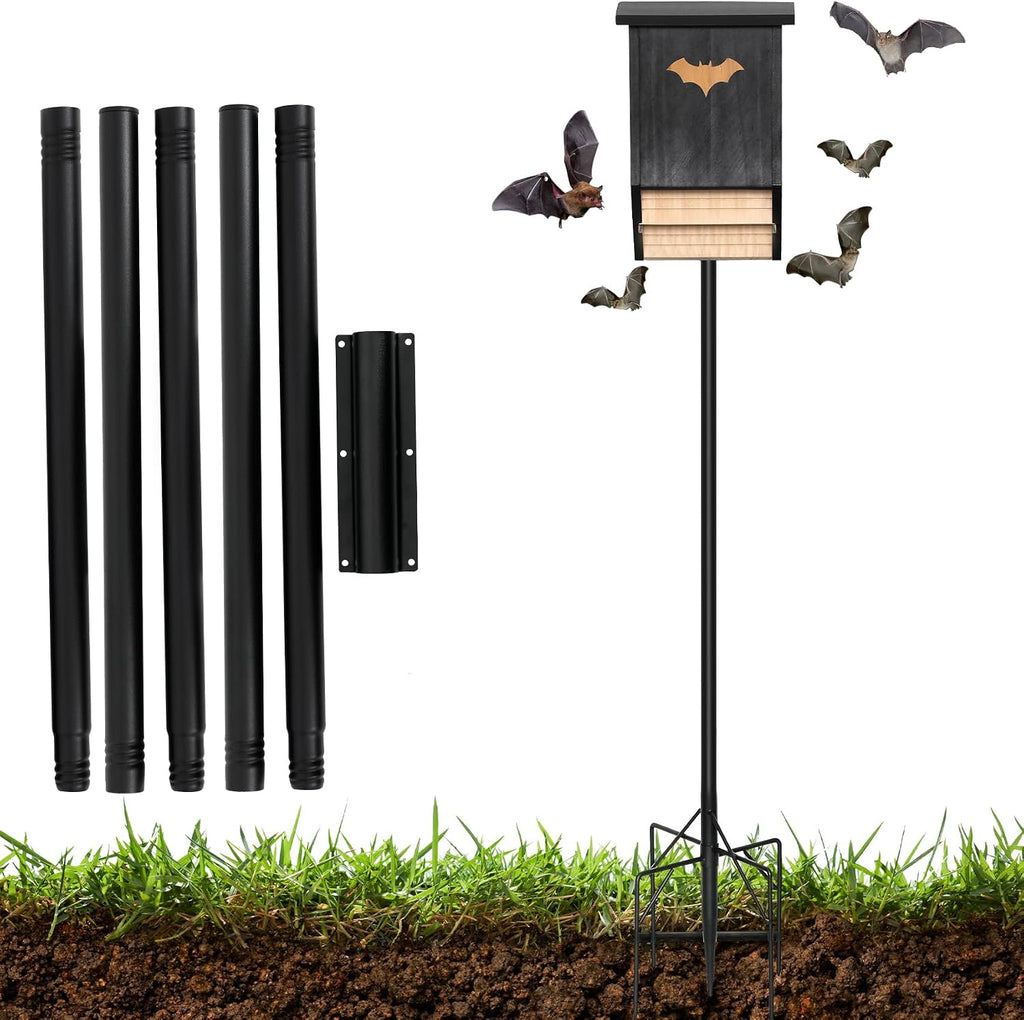 15 FT Bat House Pole, Telescoping Martin House Pole Kit