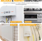 UPGRADED 48" Dryer Gas Line Kit for Gas Dryer Stove Range 5/8" OD(1/2" ID)
