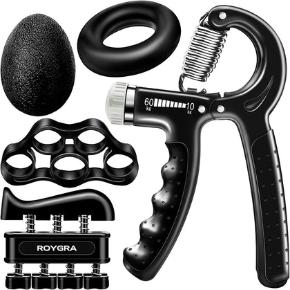 Grip Strength Trainer (5 Pack), Complete Hand Strengthening Devices