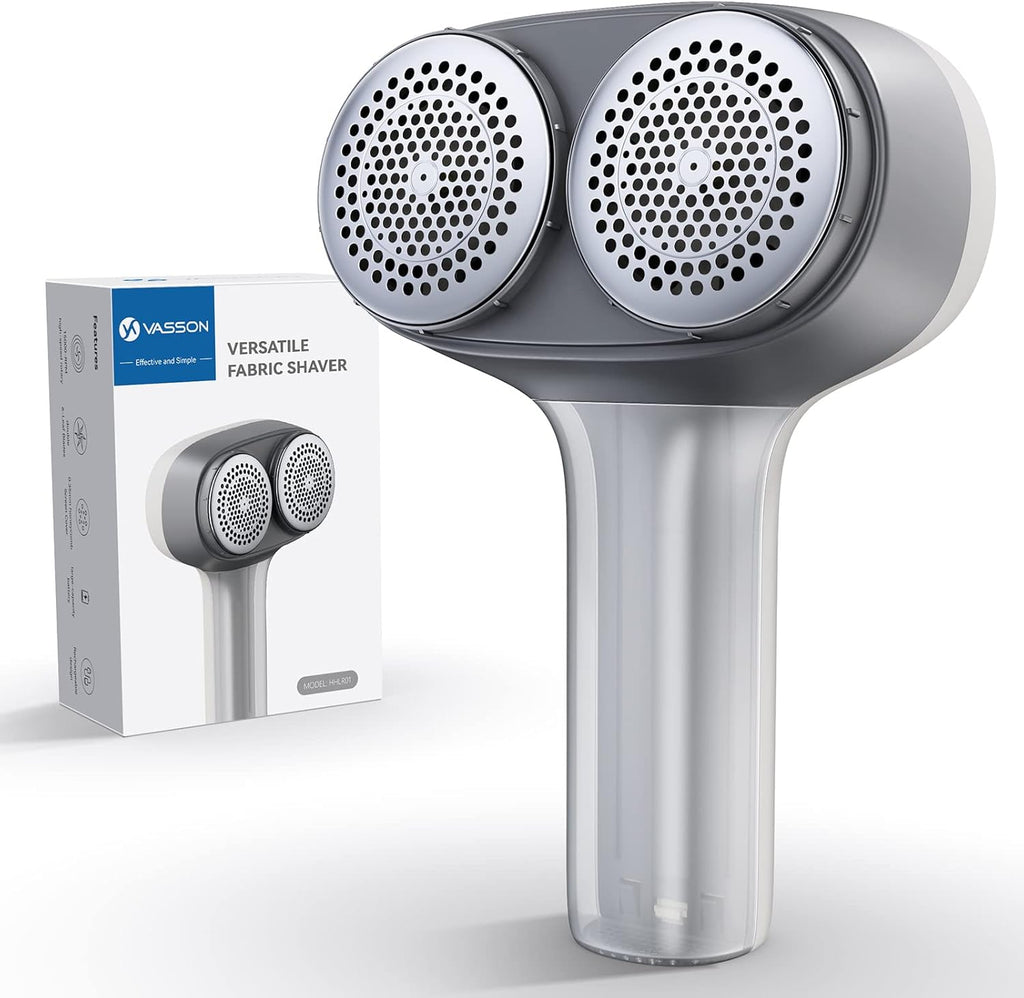 Fabric Shaver, Sweater Depiller & Pilling Remover | Dual-Head Design for 2X Faster Pilling Removal on Sweaters & Couches