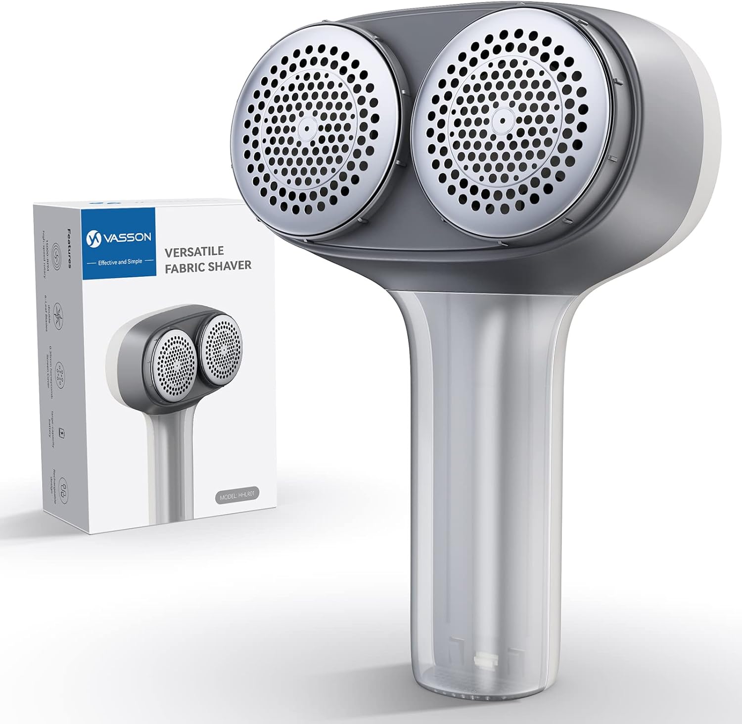 Fabric Shaver, Sweater Depiller & Pilling Remover | Dual-Head Design for 2X Faster Pilling Removal on Sweaters & Couches