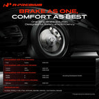 A-Premium 11.02 inch (280mm) Rear Solid Brake Rotors and Ceramic Pads Kit