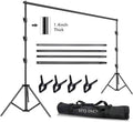 10 x 10Ft Photo Video Studio Heavy Duty Adjustable Muslin Backdrop Stand Background Support System Kit for