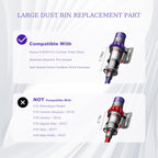 7.79in Large Dust Bin and Filter Replacement for Dyson V10 SV12 Vacuum