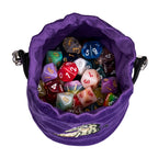 Large RPG Dice Bag Purple Dice Storage Bag for Role Playing Games