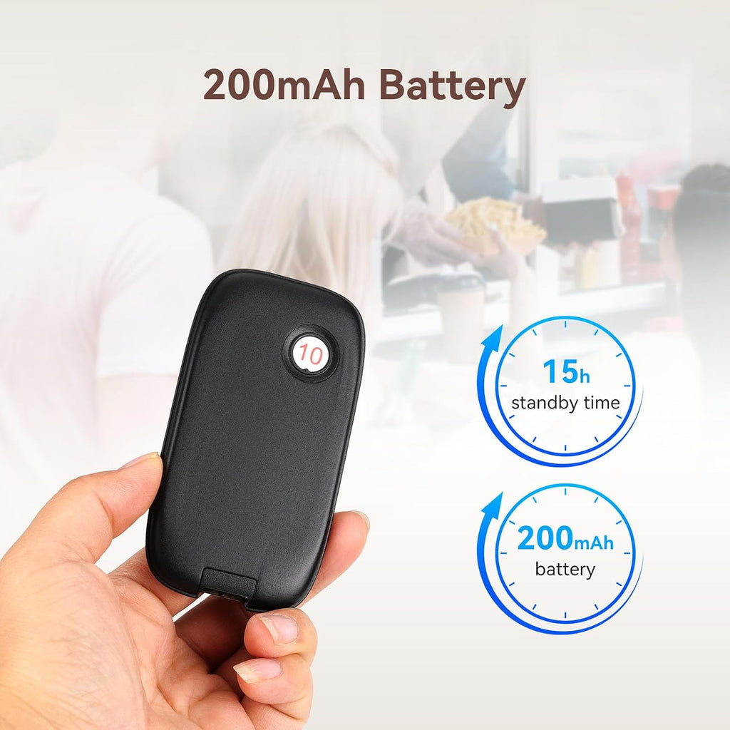 TD175S Wireless Calling System,Food Buzzer System, 10 Pagers