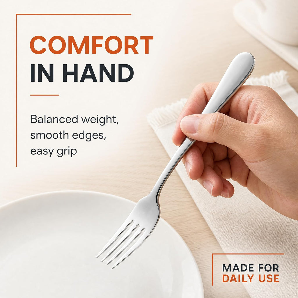 60 Piece Silverware Set for 12,Stainless Steel Flatware Set