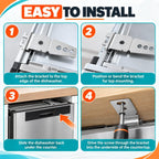 Dishwasher Mounting Bracket Kit for WD-Series WDT750SAKW