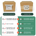 Packing List Pouches, Shipping Label Envelopes Clear Adhesive Top Loading Packing List (6" x 9" - 100 Pcs)