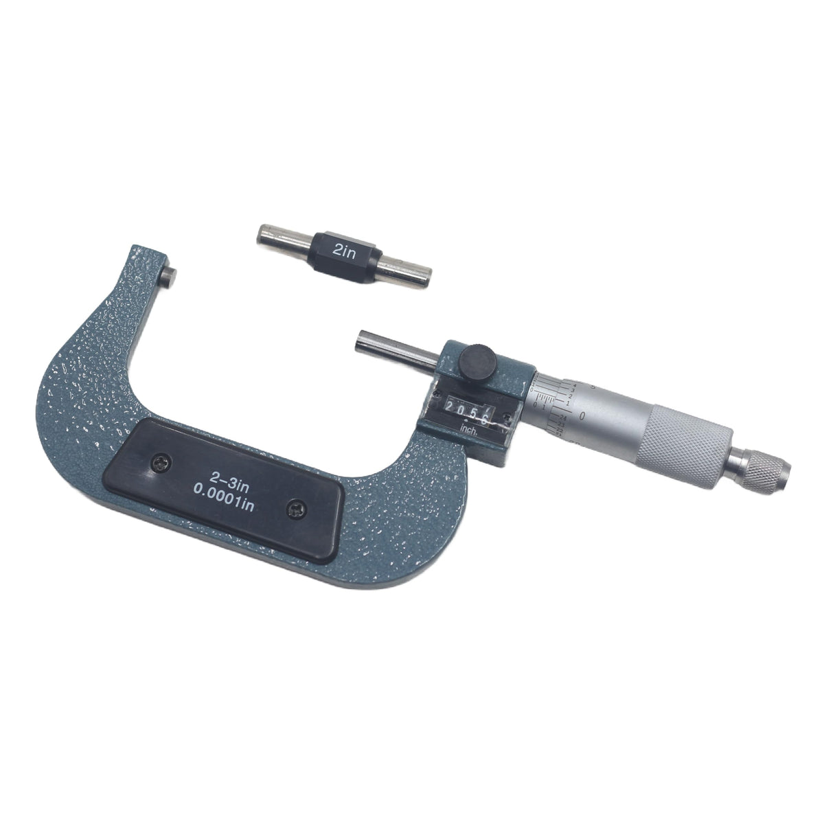 HFS Outside Micrometer 2-3 Inch Mechanical Digit Counter Carbide Tip