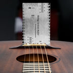 Guitar String Action Gauge Ruler, Stainless Steel Luthier Setup Tool