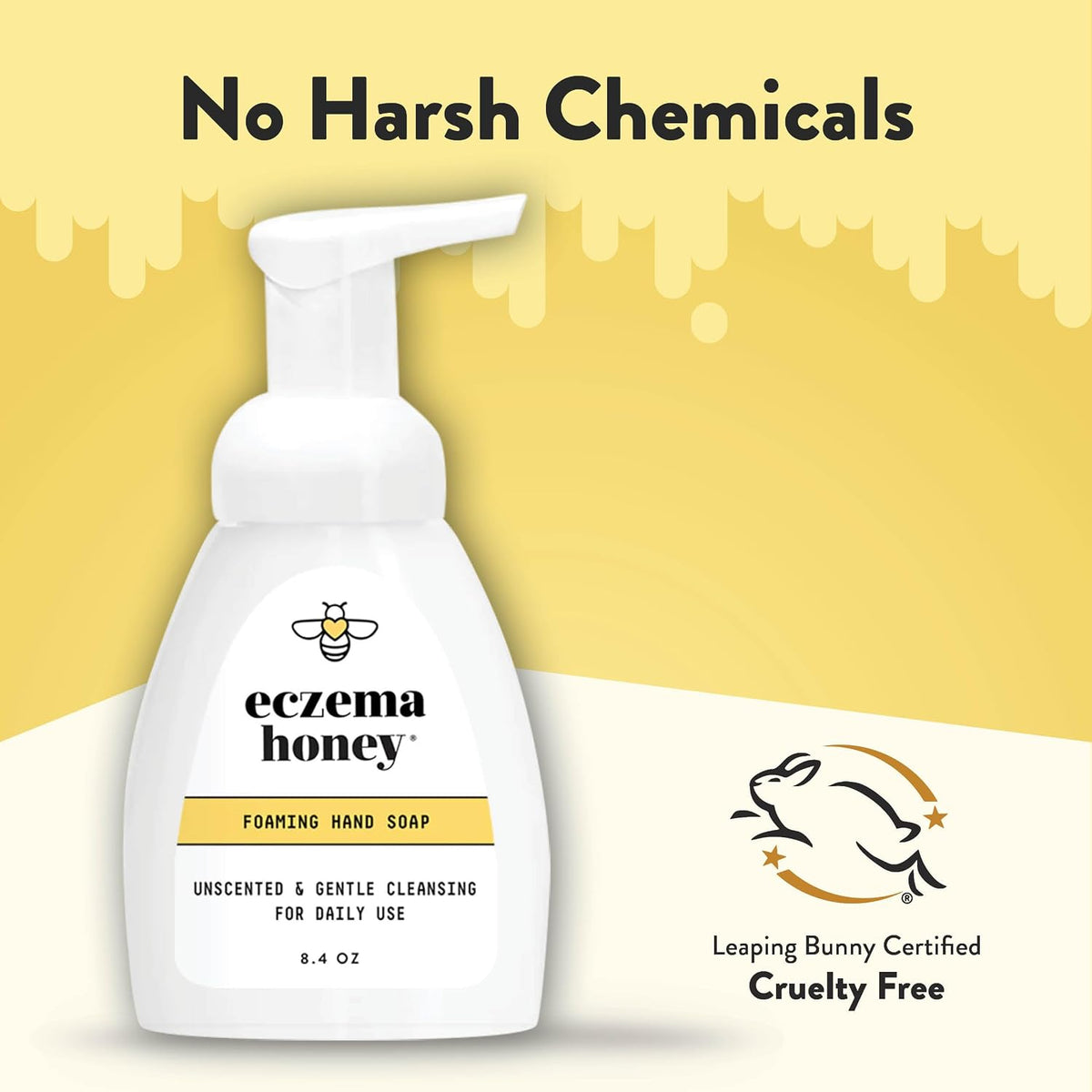 Gentle Foaming Hand Soap, Non-Toxic Unscented Soap (8.4 Oz)