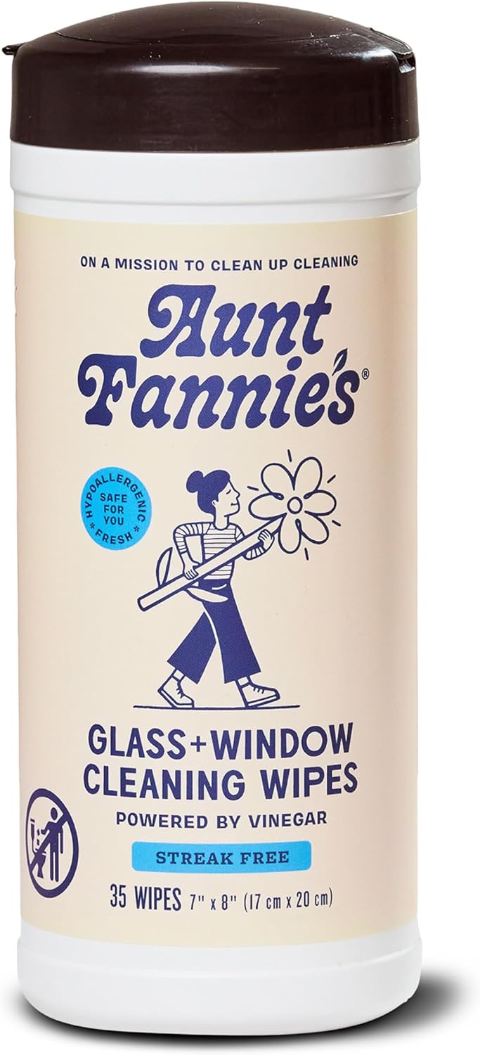 Glass & Window Cleaning Wipes, 35 Count, Pack of 1