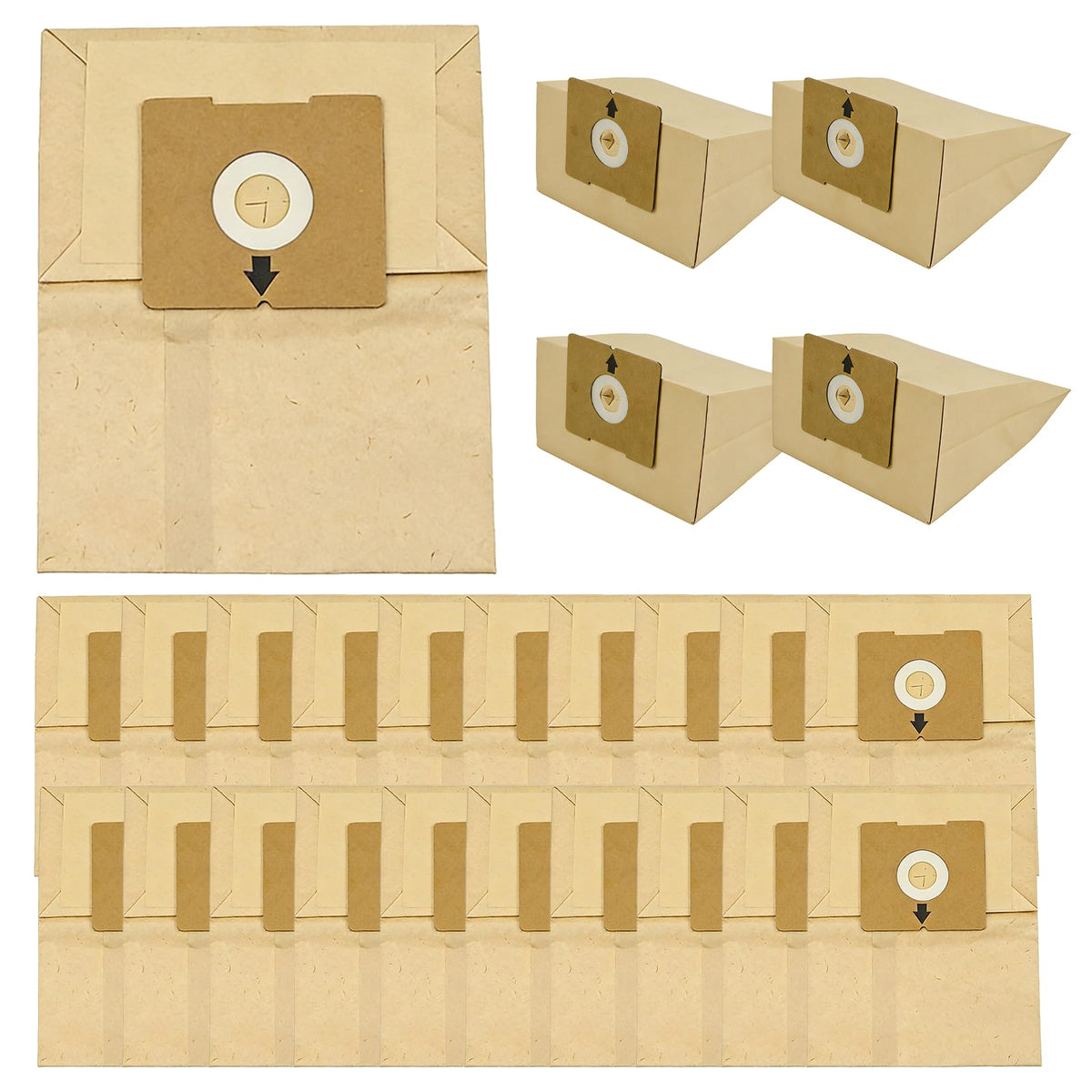25 Pack 4122 Bags Compatible with Bissell Zing Vacuum Bags