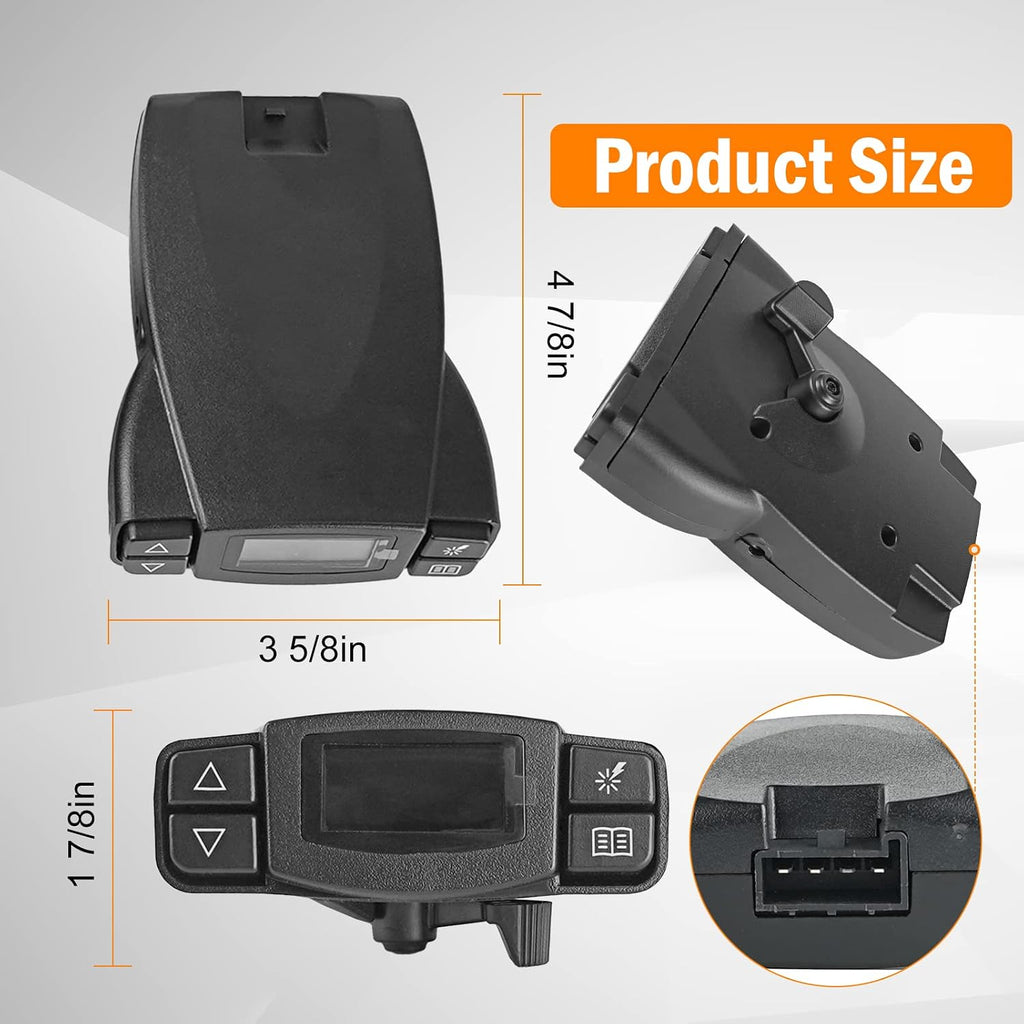 Universal Trailer Brake Controller for Trailers with 1-4 Axles Compatible with Ford GM Chevy Dodge RAM Toyota Jeep &