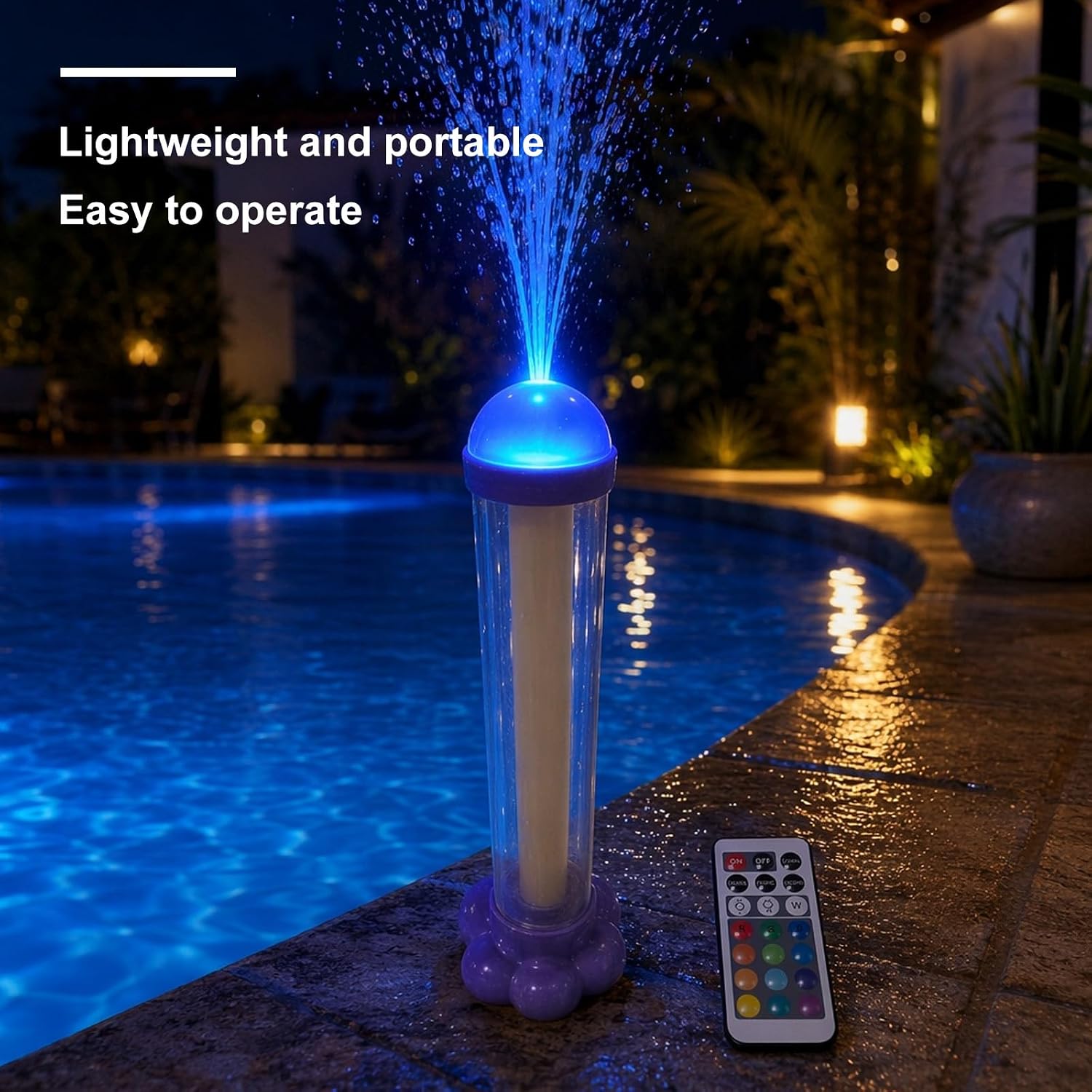 LED Light Up Firework Water Blaster – Magic Spray Soaker Toy with Colorful Lights, Pops Like Fireworks, Perfect for
