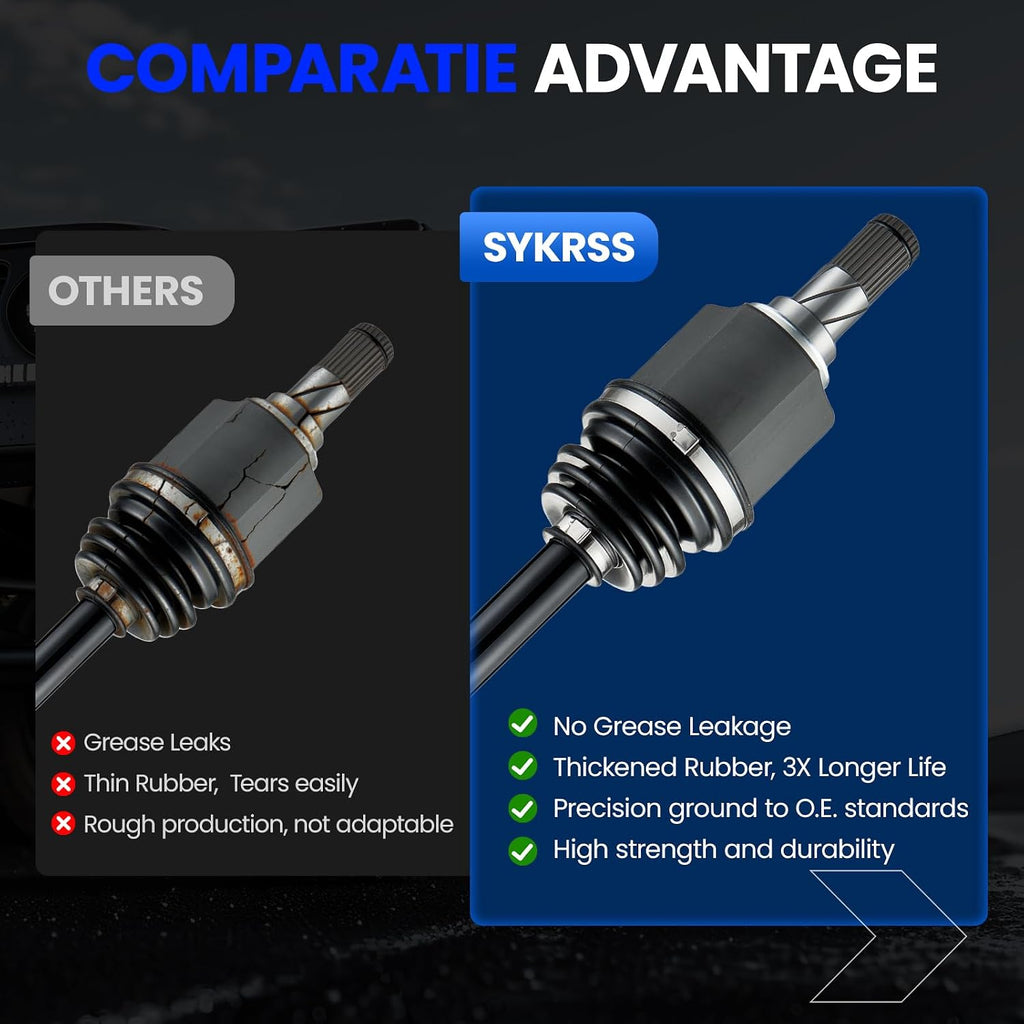 CV Axle Shaft Assembly 2-Piece Front Set for Toyota 4Runner Tacoma