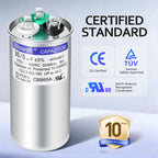 CBB65A 35+5 MFD Dual Run Capacitor, Round