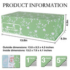Green Leaves Gift Box with Magnetic Lids 3 Pack