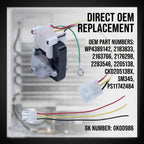 Evaporator Fan Motor Compatible with Whirlpool Refrigerator GK00986