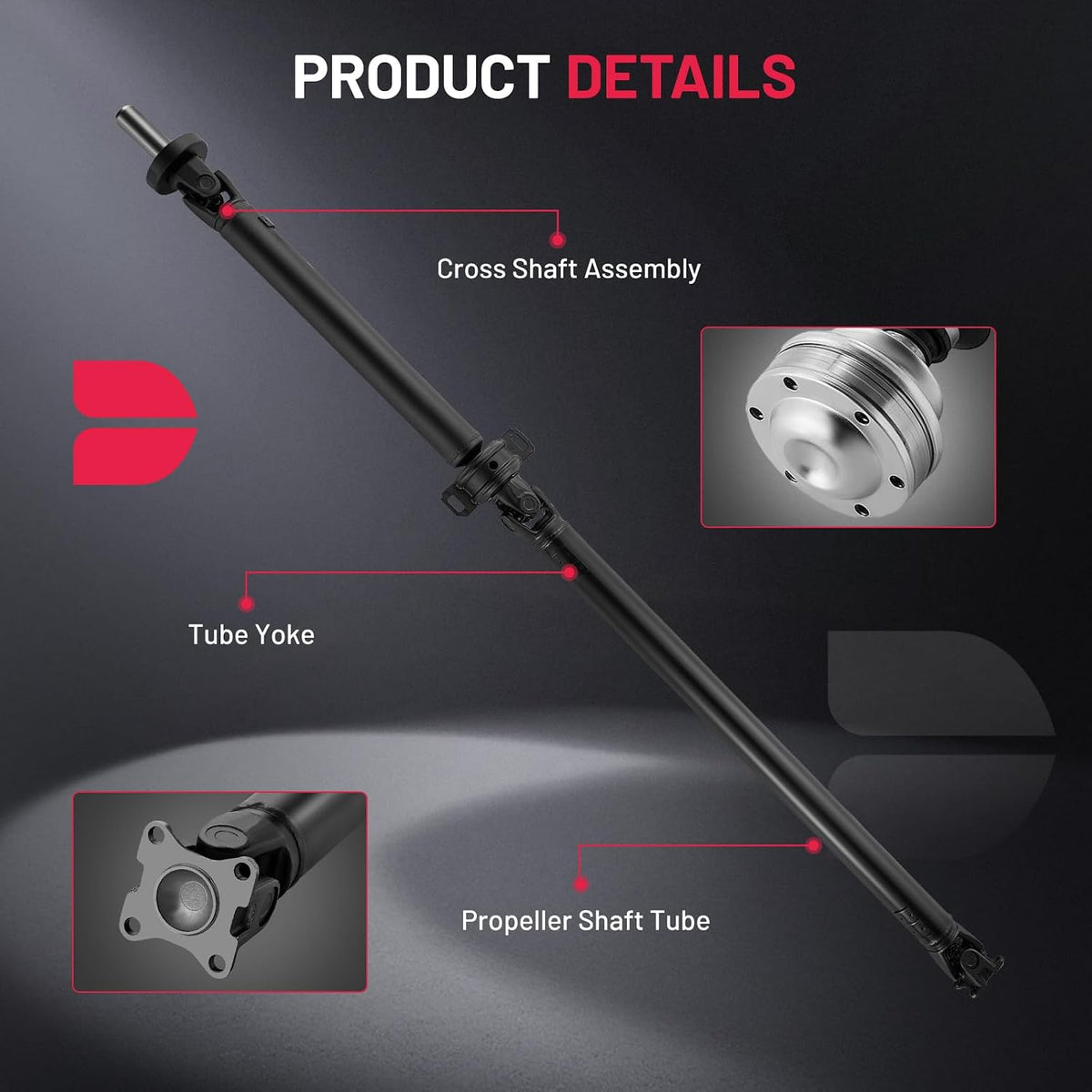 BDFHYK 936-726 Rear Drive Shaft Assembly Compatible with Toyota