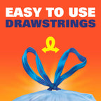 Blue Trash Bags, Blue, 13 Gallon, 60 Count