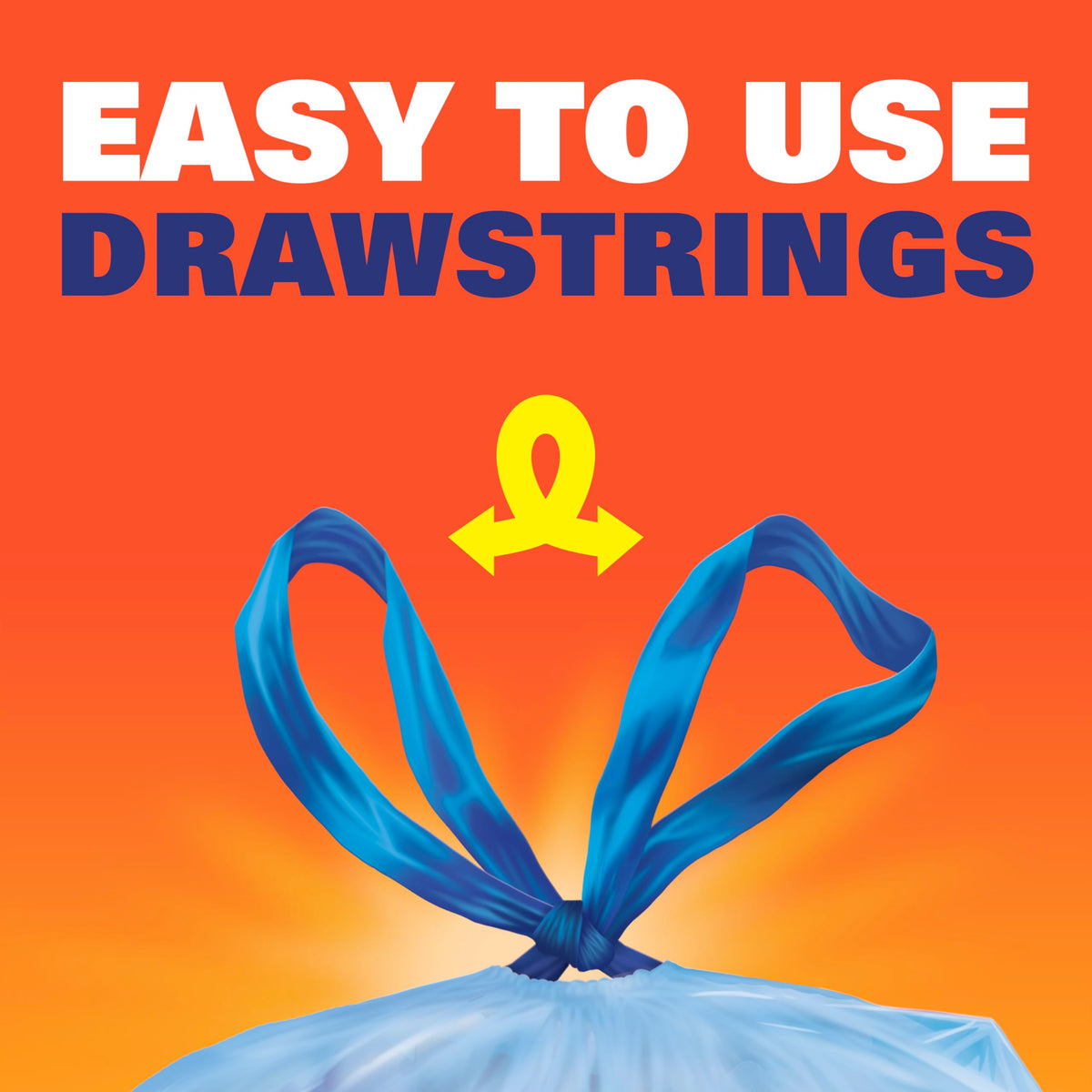 Blue Trash Bags, Blue, 13 Gallon, 60 Count