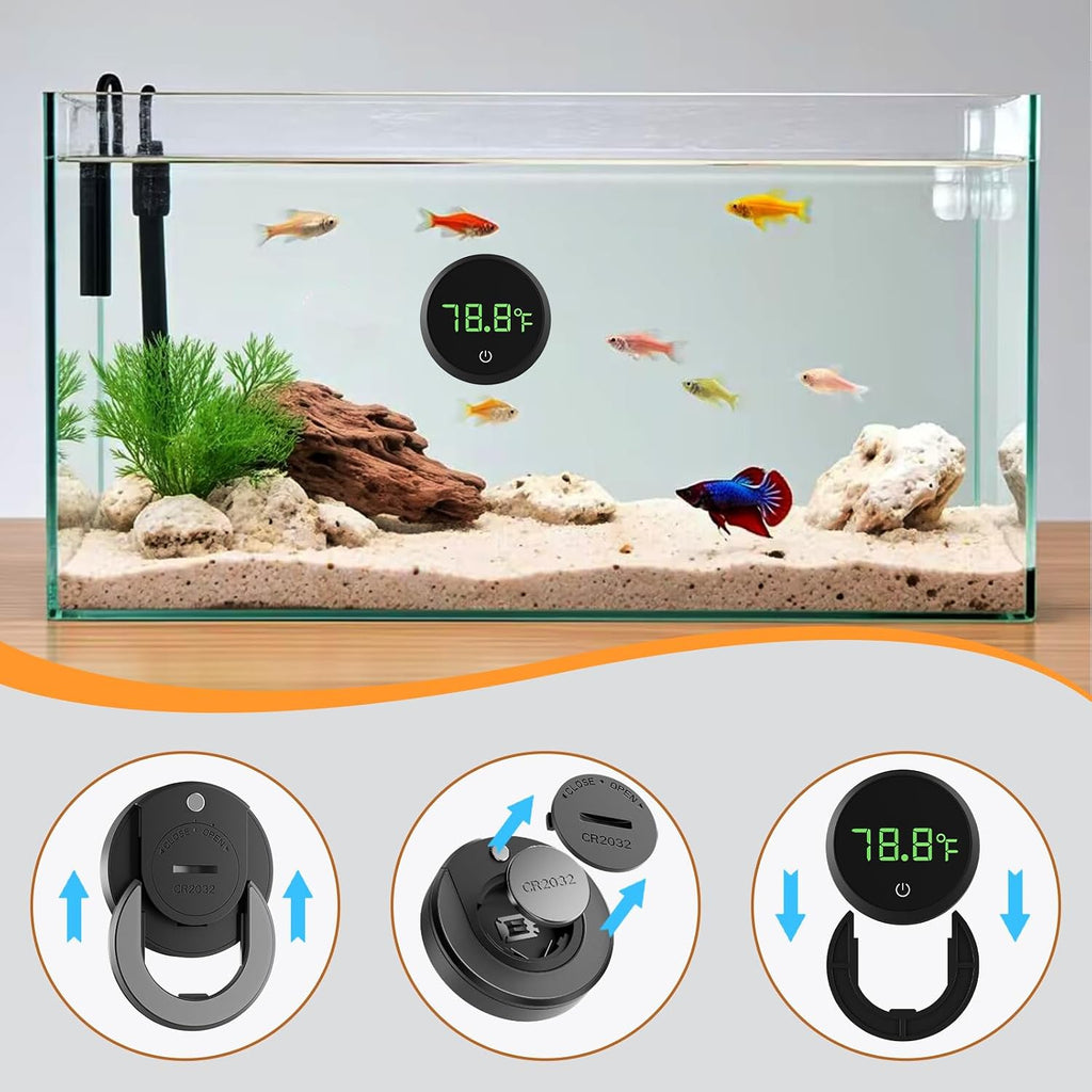 Replaceable Battery Digital Aquarium Thermometer