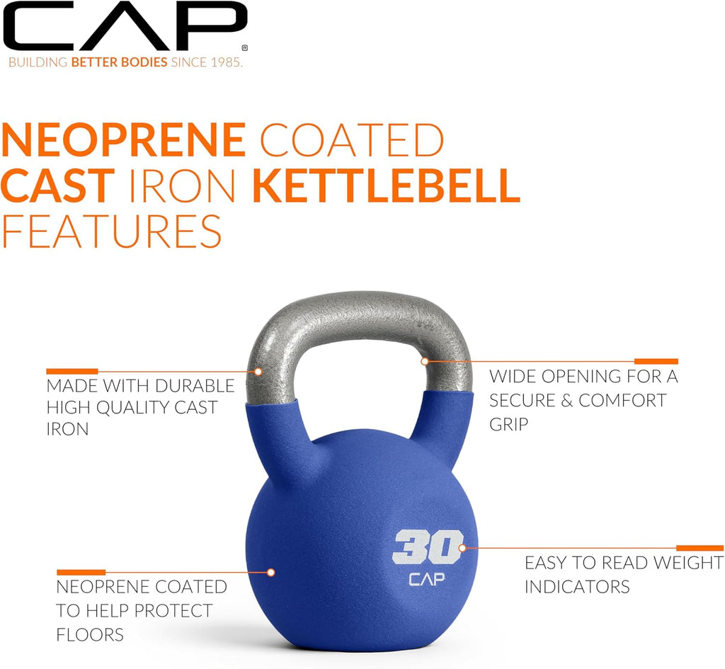 Neoprene Coated Kettlebells - Multiple Sizes