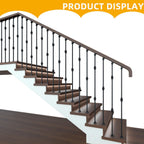 1/2 inch Wrought Iron Balusters Square Balusters for Staircase Interior