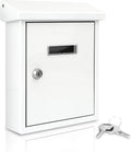 Weatherproof Wall Mount Mailbox-Outdoor Galvanized Metal Key Large Capacity, Commercial Rural Home Decorative &