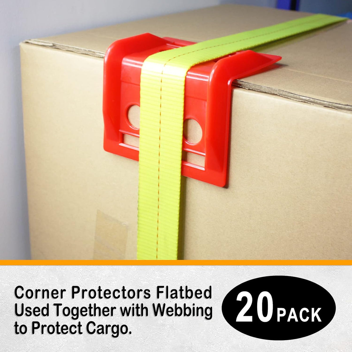 ENJ 20 Pack Flatbed Edge Protector,Flatbed Accessories Plastic Protector