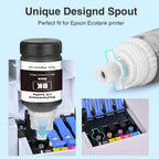 Compatible Ink Refill Bottles Replacement for Epson 502 Ink Black