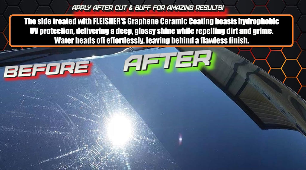 FLEISHERS Graphene Ceramic Spray Coating, Incredible Shine and Protection for Car Paint, Extreme Water Beading, Safe